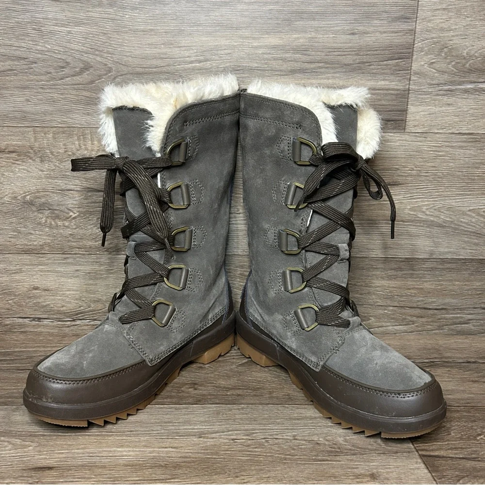 Sorel Waterproof Knee-High Boots Rugged Sole Women's 8 - Picture 3 of 7